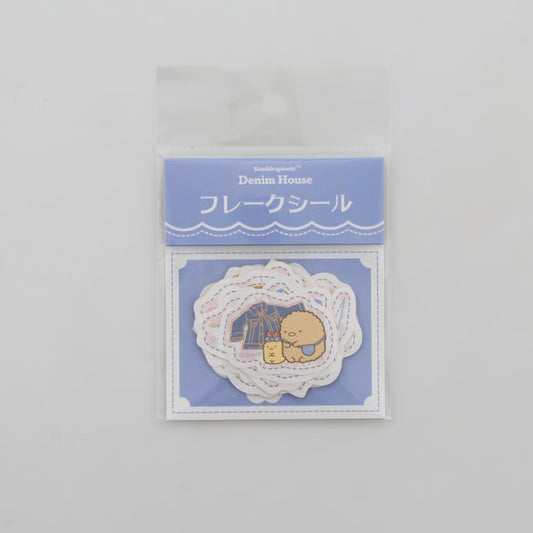 "Sumikko Gurashi Denim House" Sticker Flakes