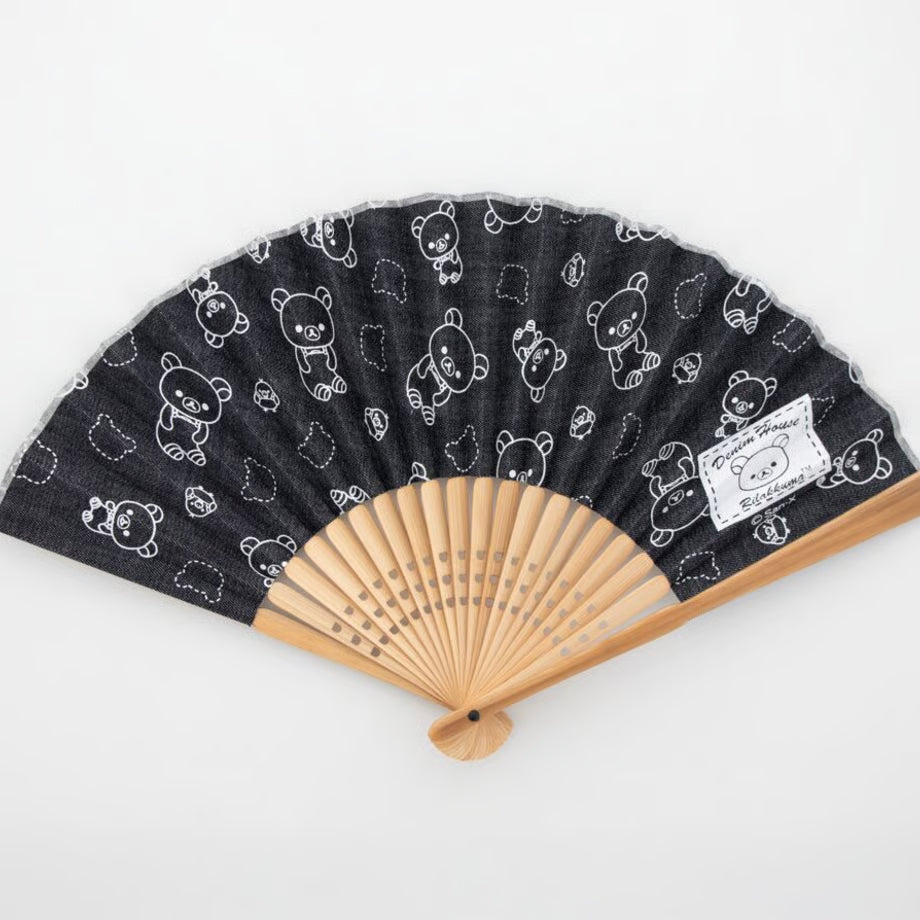 "Rilakkuma Denim House" Folding Fan