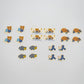 "Rilakkuma Denim House" Sticker Flakes