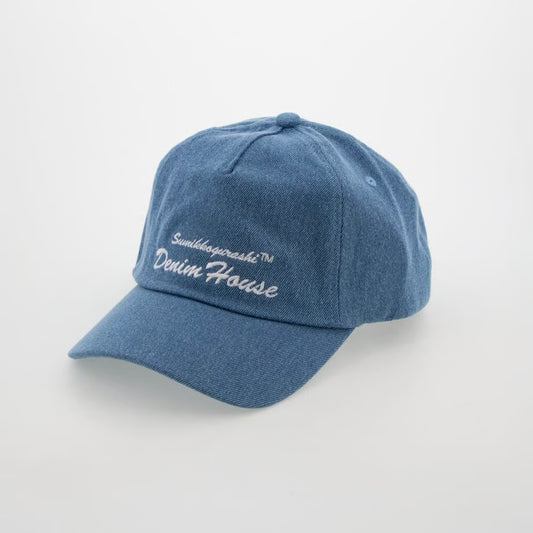 "Sumikko Gurashi Denim House" White Embroidered Cap