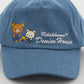 "Rilakkuma Denim House" Color Embroidered Cap