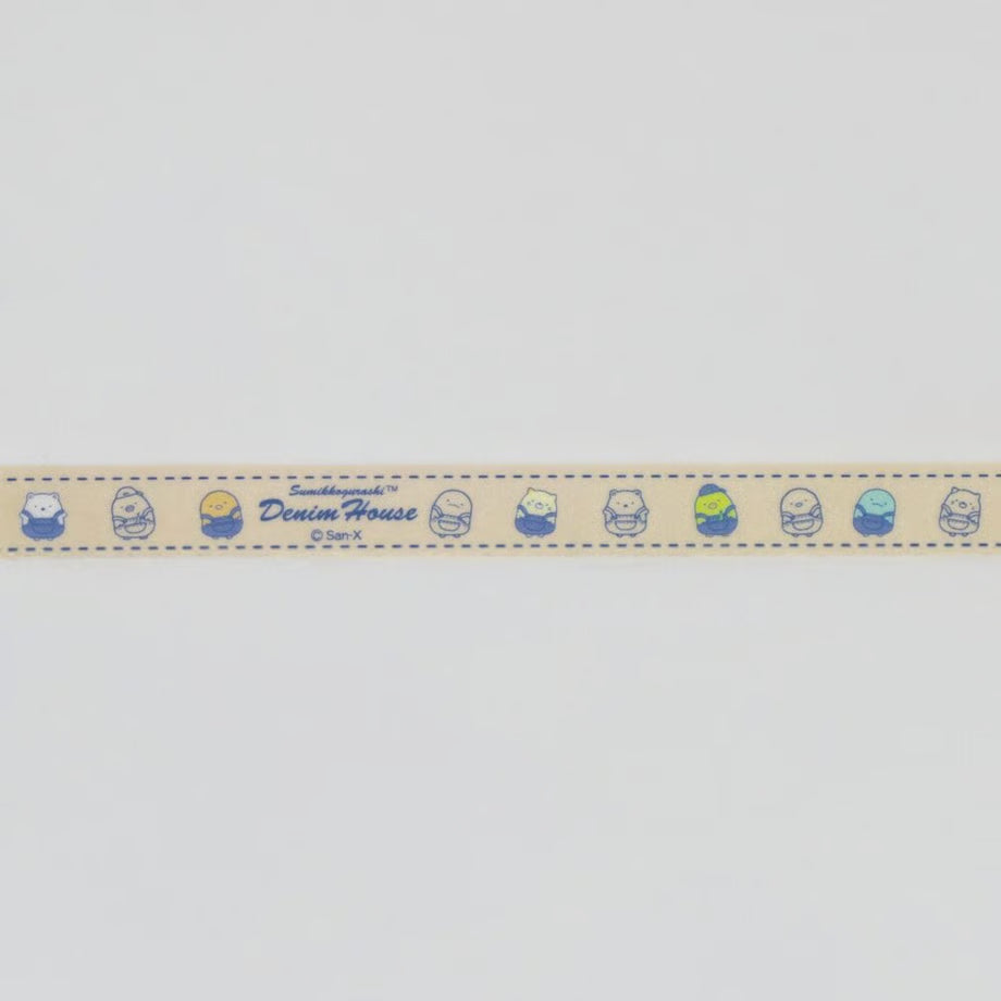 [A] "Sumikko Gurashi Denim House" Masking Tape