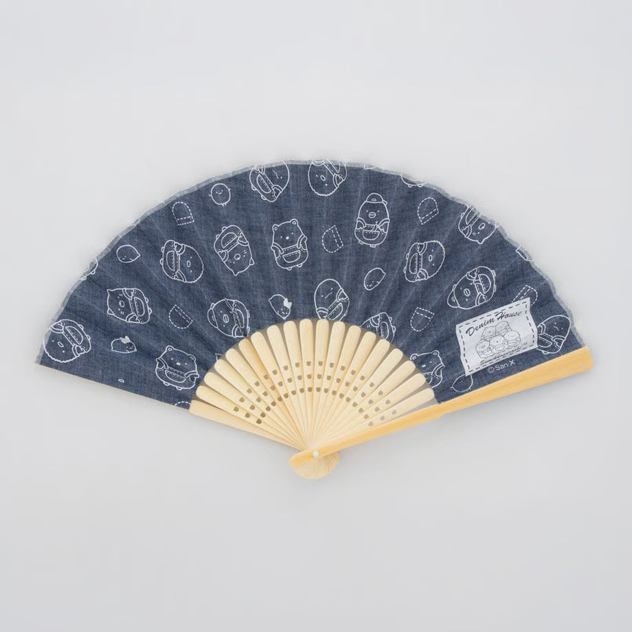 "Sumikko Gurashi Denim House" Folding Fan