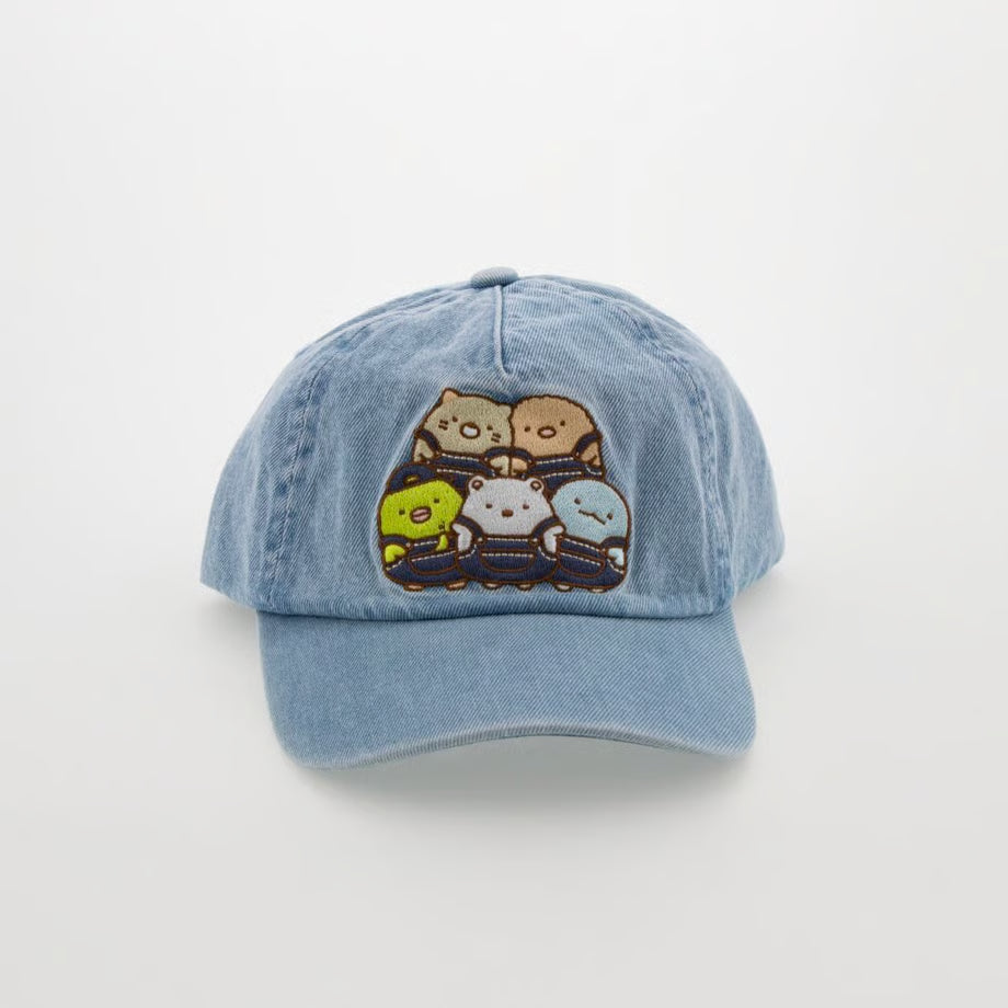 "Sumikko Gurashi Denim House" Color Embroidered Cap