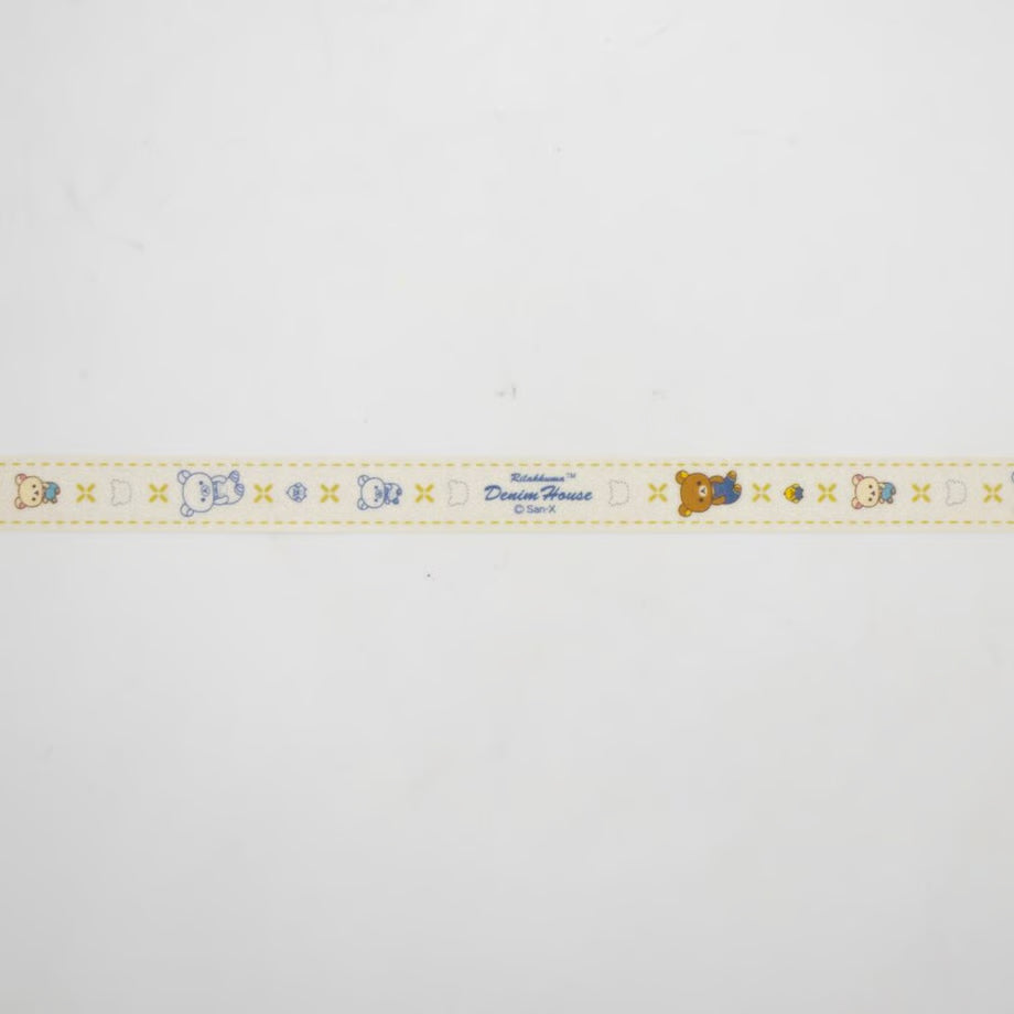 [CREAM] "Rilakkuma Denim House" Masking Tape