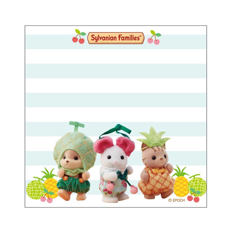 [FRUITS] "Sylvanian Families" Memo Pad - Rosey’s Kawaii Shop