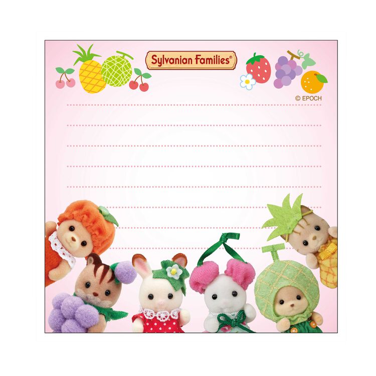 [FRUITS] "Sylvanian Families" Memo Pad - Rosey’s Kawaii Shop