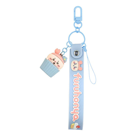 [FURUHONYA] "Chiikawa Cupcake" Hand Strap with Mascot - Rosey’s Kawaii Shop