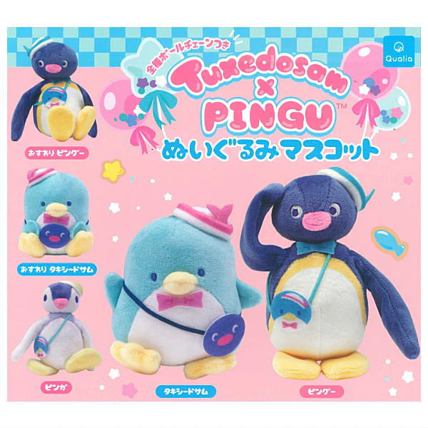 *GACHAPON* "Pingu x Tuxedo Sam Plush Mascot"