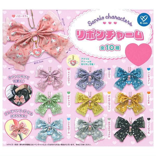 *GACHAPON* "Sanrio Bow Ribbon Charm" - Rosey’s Kawaii Shop