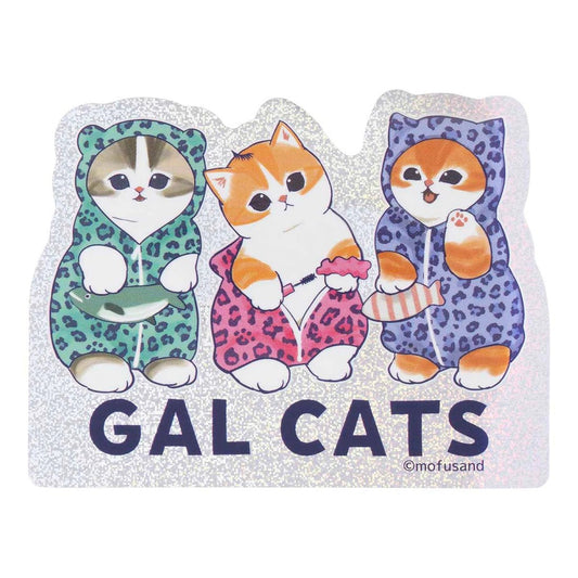 [GAL CATS] "Mofusand Gal Nyan Series" Hologram Sticker - Rosey’s Kawaii Shop