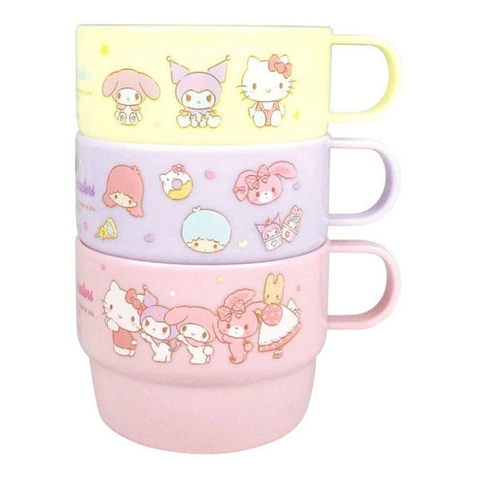 [Girls] "Sanrio" Plastic Cup Set 3P - Rosey’s Kawaii Shop