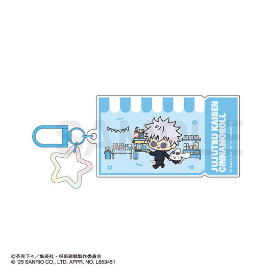 [GOJO / CINNAMOROLL] "Jujutsu Kaisen Hidden Inventory / Premature Death x Sanrio Color" Acrylic Charm - Rosey’s Kawaii Shop