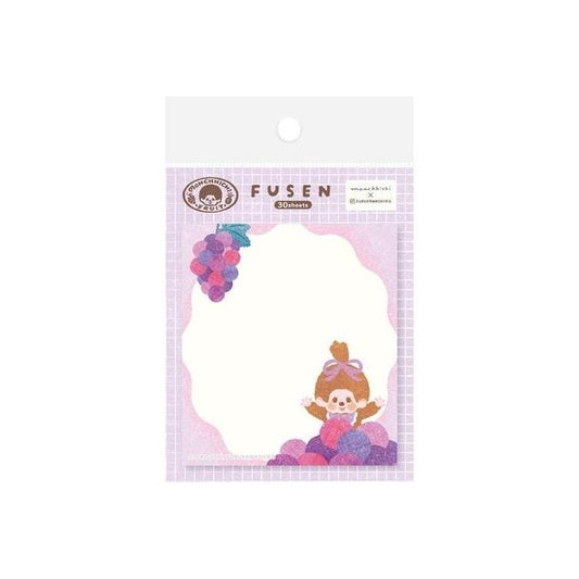 [GRAPE] "Monchhichi Fruit Parlor" Sticky Notes - Rosey’s Kawaii Shop