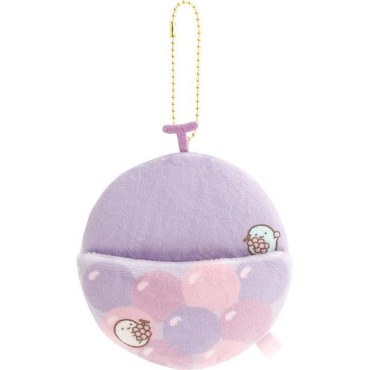 [GRAPE] "Sumikko Gurashi Fruits Parlor" Tenori Plush Futon Keychain - Rosey’s Kawaii Shop