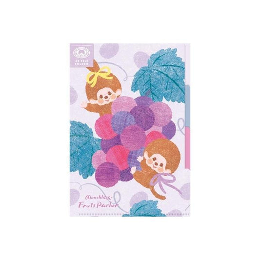 [GRAPES] "Monchhichi Fruit Parlor" A5 File Folder - Rosey’s Kawaii Shop