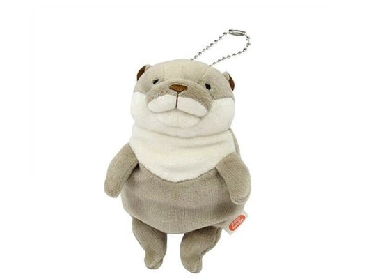 [GRAY OTTER] "Fuwatoro Animal" Plush Keychain - Rosey’s Kawaii Shop
