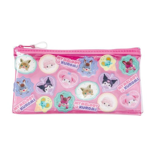[GROUP / PINK] "My Melody & Kuromi Netflix Series" Clear Pen Case - Rosey’s Kawaii Shop