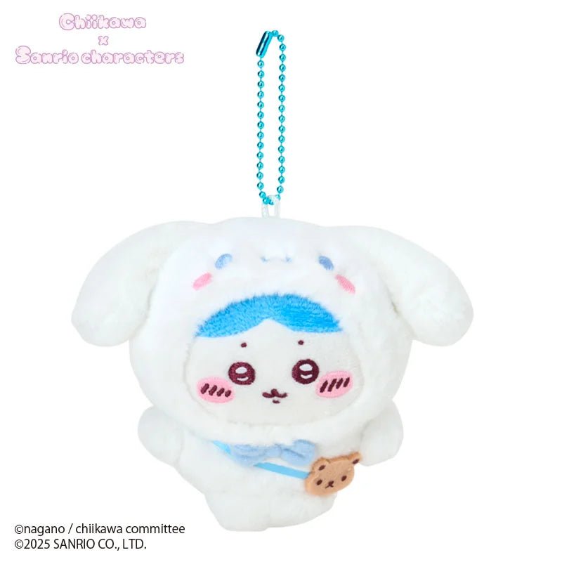 [HACHIWARE X CINNAMOROLL] "Chiikawa x Sanrio" Plush Keychain - Rosey’s Kawaii Shop