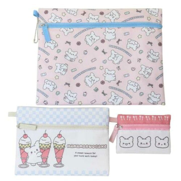 "Hanamaruobake Pastel Sweets" Pouch Set - Rosey’s Kawaii Shop