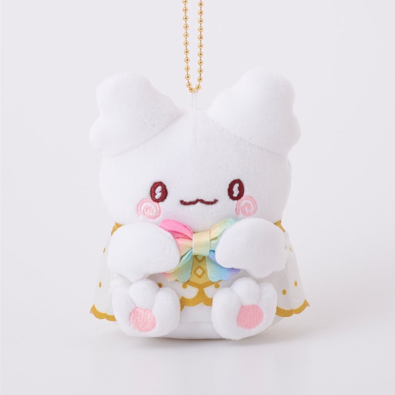 [HANAMARUOBAKE RAINBOW] "Ichigo Shinbun 50th Anniversary x Munyugurumi Patio POPUP STORE" Plush Keychain - Rosey’s Kawaii Shop