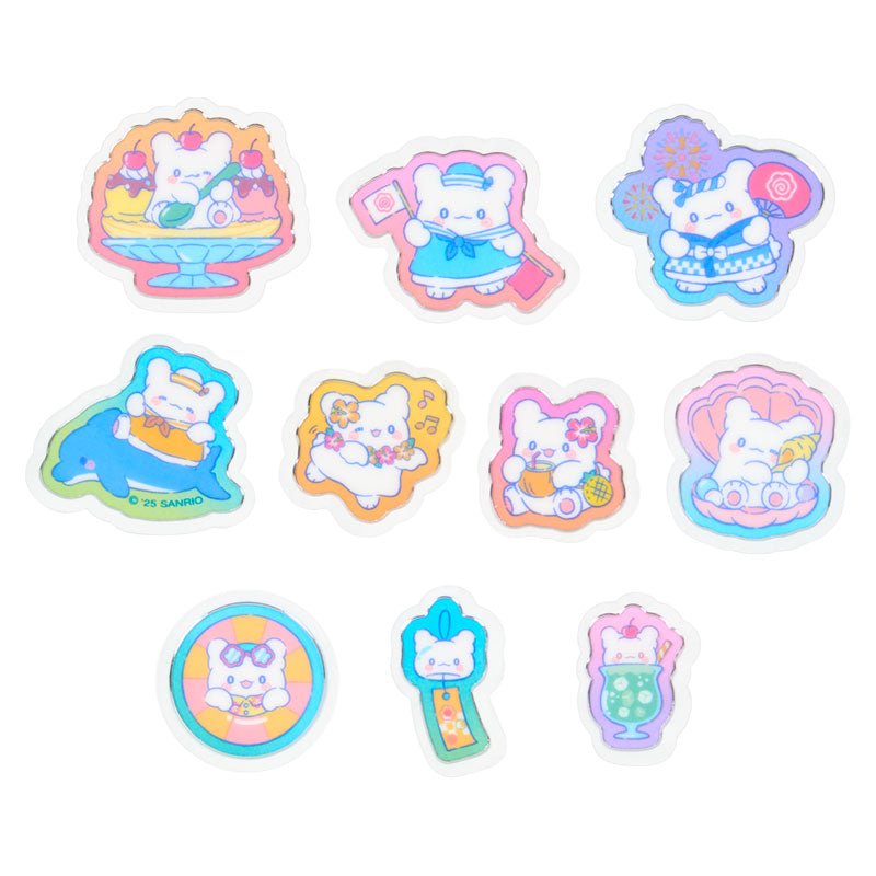 [HANAMARUOBAKE] "Sanrio Summer" Sticker Flakes - Rosey’s Kawaii Shop