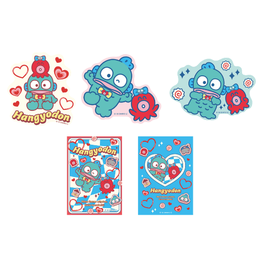 "Hangyodon 40th Anniversary Fair Heart Diner" Die Cut Sticker - Rosey’s Kawaii Shop