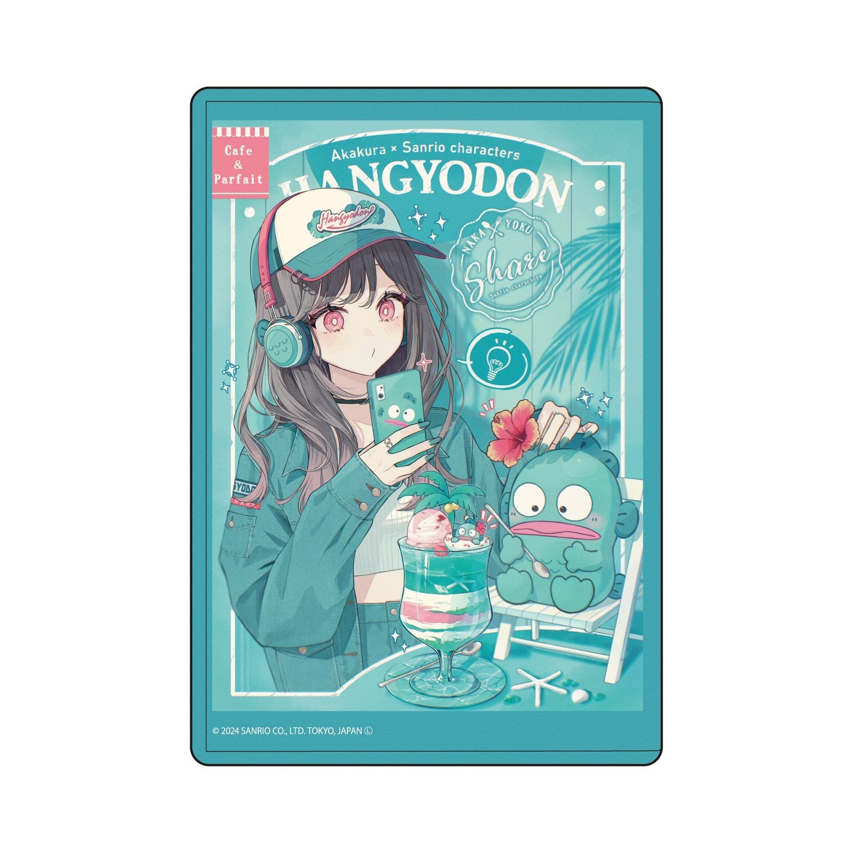 [HANGYODON] "Akakura x Sanrio: Cafe & Parfait" Clear Chara Case - Rosey’s Kawaii Shop