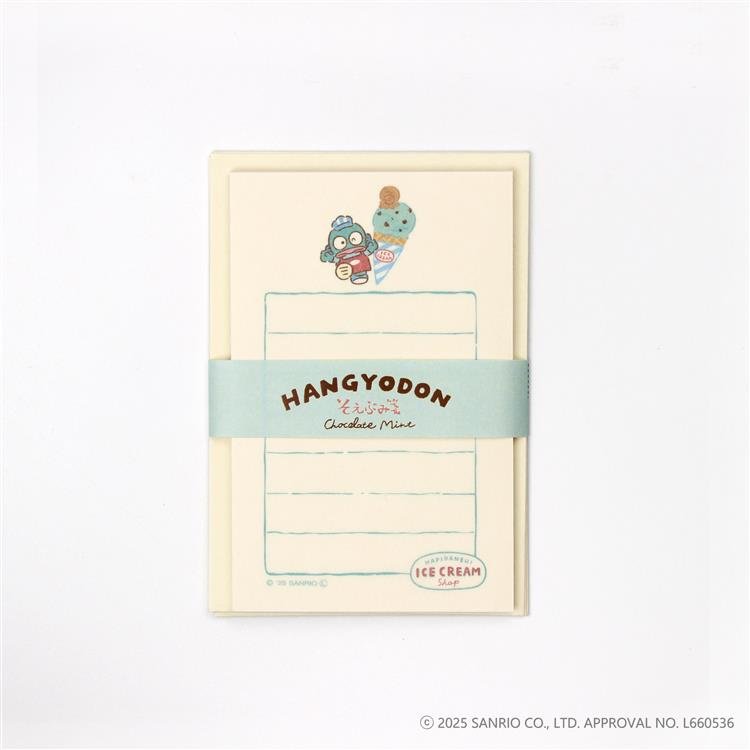 [HANGYODON] "Hapidanbui Ice Cream Shop" Letter Set - Rosey’s Kawaii Shop