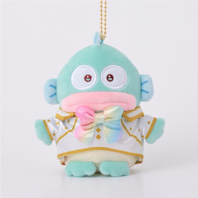 [HANGYODON RAINBOW] "Ichigo Shinbun 50th Anniversary x Munyugurumi Patio POPUP STORE" Plush Keychain - Rosey’s Kawaii Shop