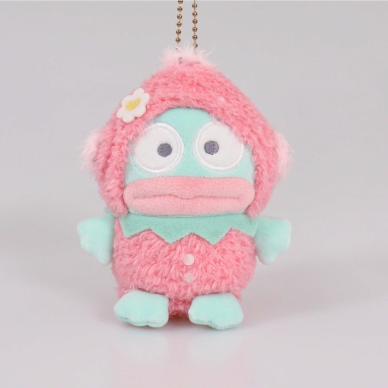 [HANGYODON STRAWBERRY] "Ichigo Shinbun 50th Anniversary x Munyugurumi Patio POPUP STORE" Plush Keychain - Rosey’s Kawaii Shop