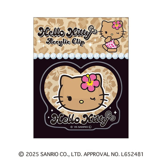 [HEART] "Hello Kitty Sun Tan Kogal" Acrylic Clip - Rosey’s Kawaii Shop
