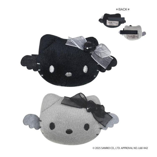"Hello Kitty Black Angel" Plush Multi Clip Set - Rosey’s Kawaii Shop