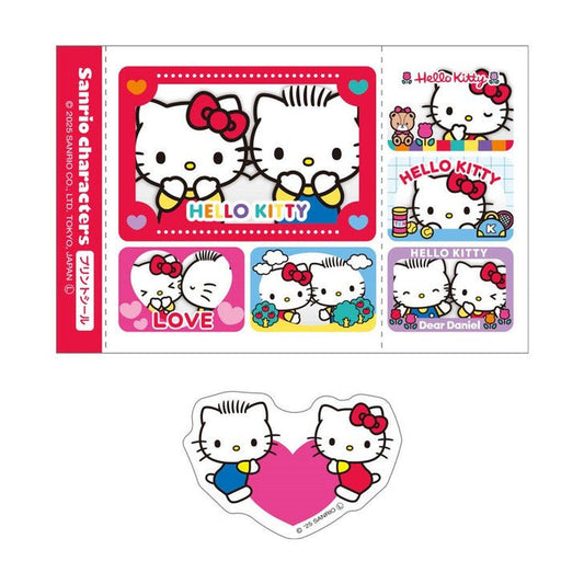[HELLO KITTY & DEAR DANIEL] "Sanrio Print Seal Style Sticker Set" - Rosey’s Kawaii Shop