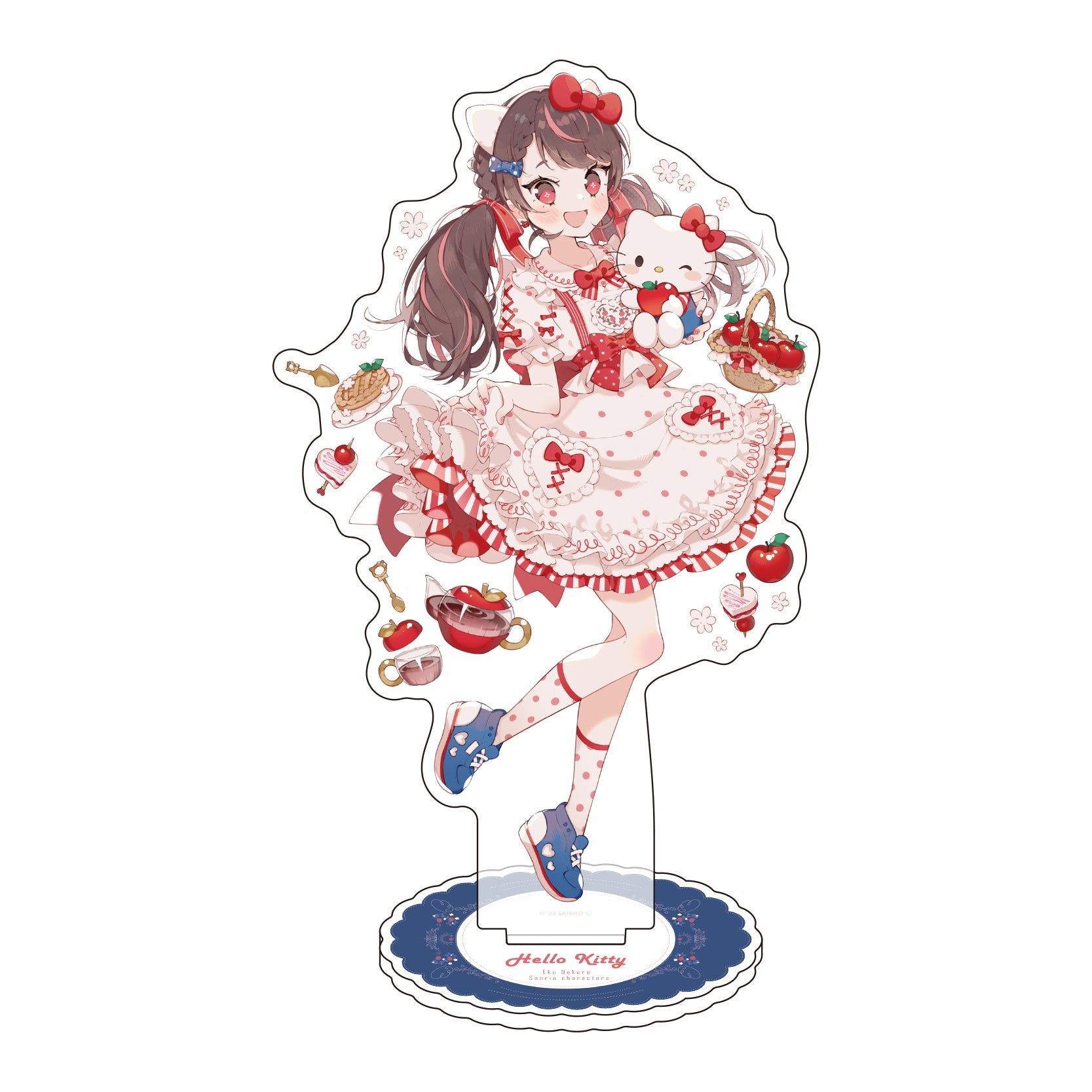 [HELLO KITTY] "Eku Uekura x Sanrio" Acrylic Stand - Rosey’s Kawaii Shop