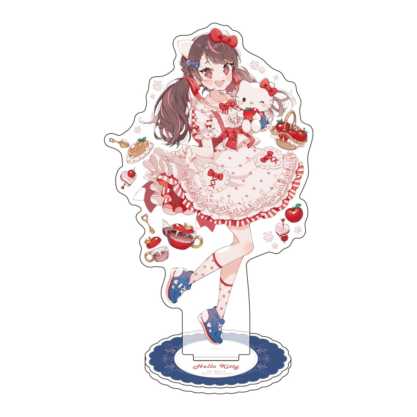 [HELLO KITTY] "Eku Uekura x Sanrio" Acrylic Stand - Rosey’s Kawaii Shop
