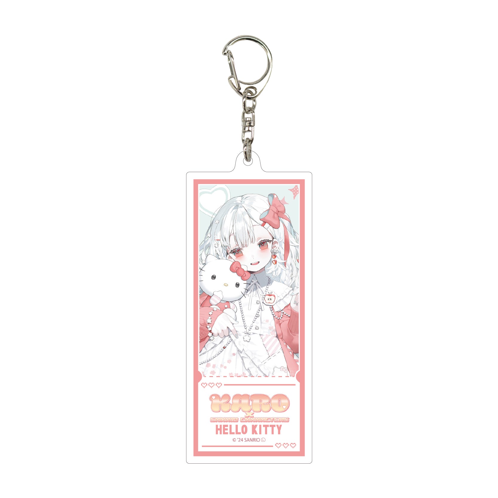 [HELLO KITTY] "KARO x Sanrio" Keychain - Rosey’s Kawaii Shop