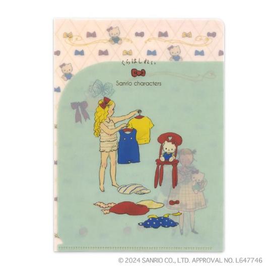 [HELLO KITTY] "Kurahashi Rei x Sanrio Characters" A5 Clear File - Rosey’s Kawaii Shop