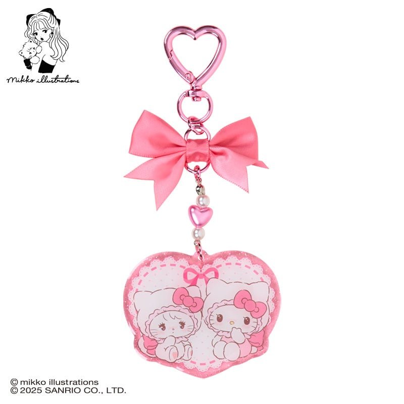 [HELLO KITTY] "Mikko Illustrations x Sanrio" Acrylic Keychain - Rosey’s Kawaii Shop