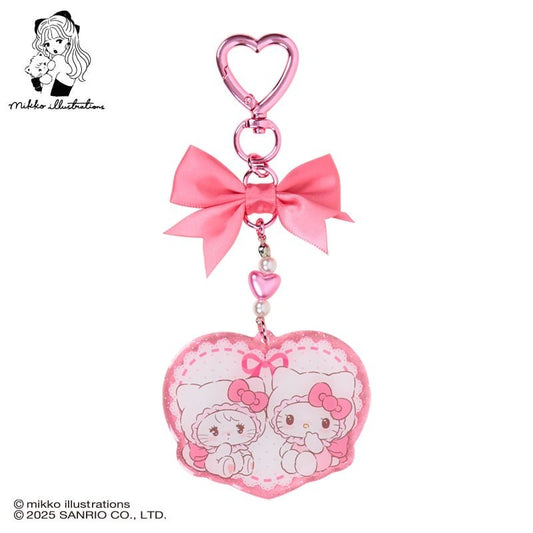 [HELLO KITTY] "Mikko Illustrations x Sanrio" Acrylic Keychain - Rosey’s Kawaii Shop