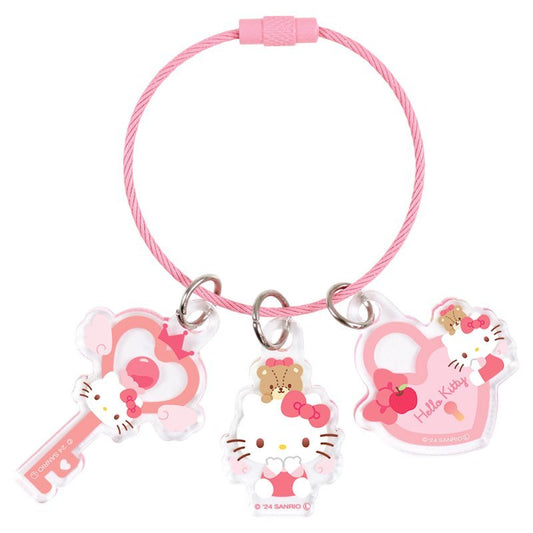 [HELLO KITTY] "Sanrio Angel Key" Wire Keychain - Rosey’s Kawaii Shop