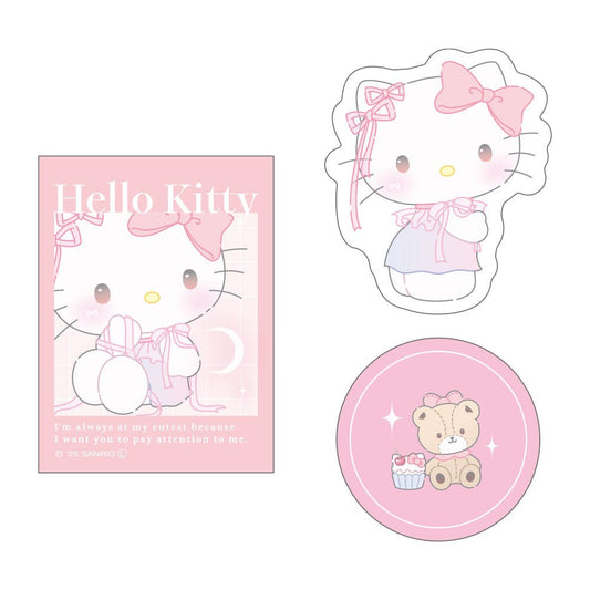 [HELLO KITTY] "Sanrio Ballet Core" Clear Matte Sticker Set - Rosey’s Kawaii Shop