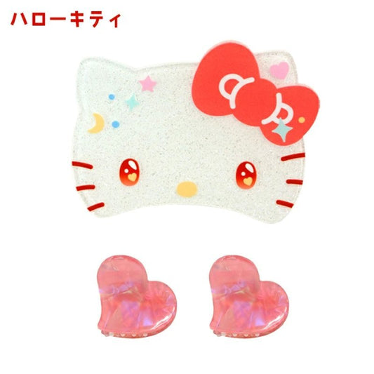 [HELLO KITTY] "Sanrio Bijou Mini Hair Clip Set" - Rosey’s Kawaii Shop
