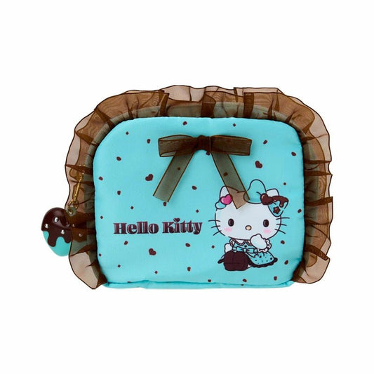 [HELLO KITTY] "Sanrio Chocolate Mint" Pouch - Rosey’s Kawaii Shop