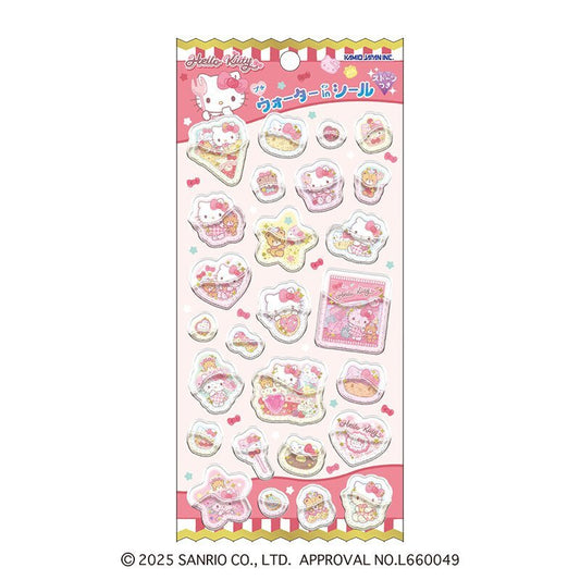 [HELLO KITTY] "Sanrio Crepe & Sweets" Water Sticker Sheet - Rosey’s Kawaii Shop