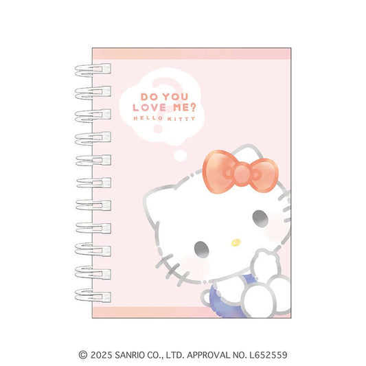 [HELLO KITTY] "Sanrio DO YOU LOVE ME?" A6 Notebook - Rosey’s Kawaii Shop