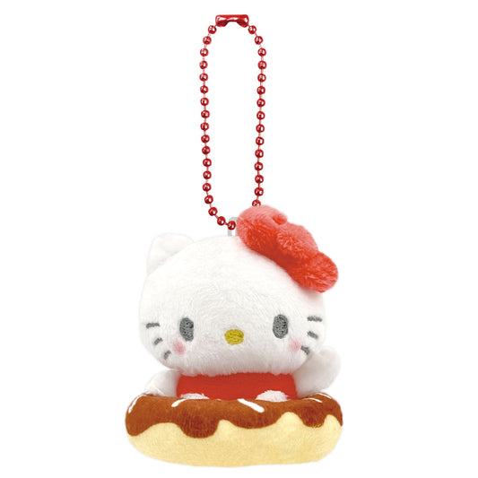 [HELLO KITTY] "Sanrio Donut in Mascot" Plush Keychain - Rosey’s Kawaii Shop
