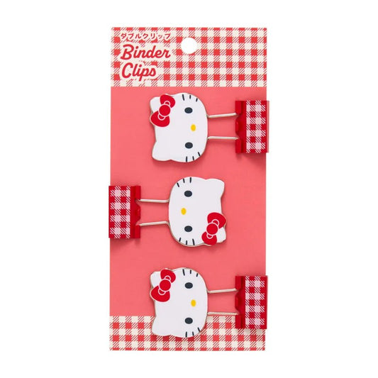 [HELLO KITTY] "Sanrio Double Binder Clips" - Rosey’s Kawaii Shop