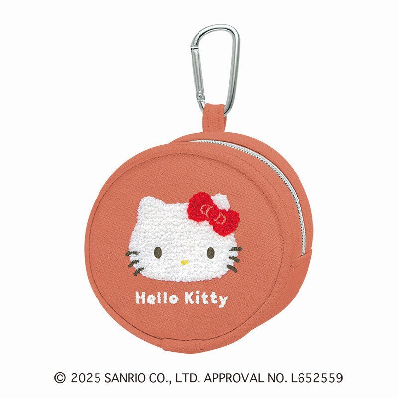 [HELLO KITTY] "Sanrio Fluffy Embroidery Sagara" Mini Pouch - Rosey’s Kawaii Shop