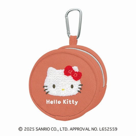 [HELLO KITTY] "Sanrio Fluffy Embroidery Sagara" Mini Pouch - Rosey’s Kawaii Shop